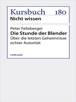 cover image of Die Stunde der Blender